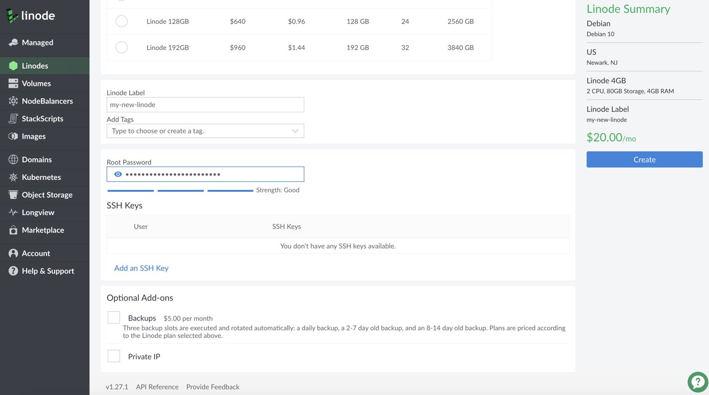 Getting Started Create Linode 2