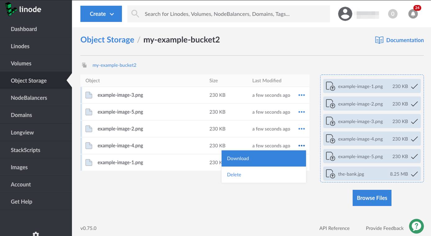 Download a bucket&rsquo;s object
