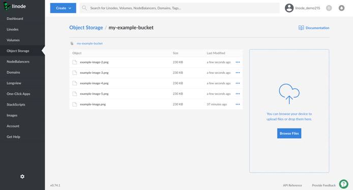 View all of the bucket&rsquo;s objects